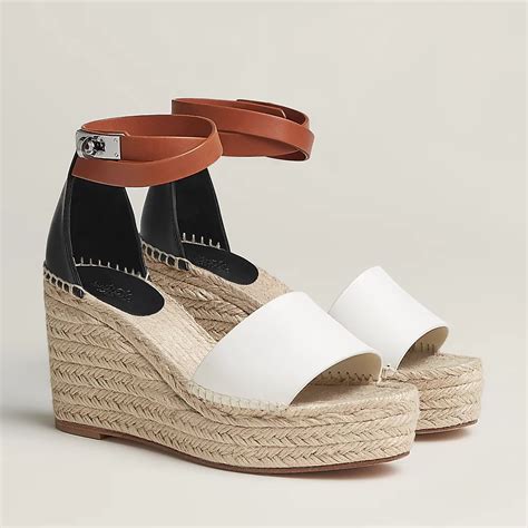 hermes tivoli espadrille|Hermès Tivoli Leather Espadrilles .